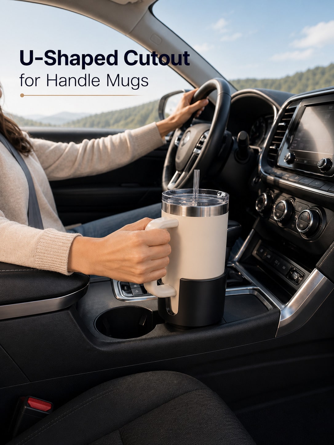 Car Cup Holder Expander - Адаптер-расширитель для автомобильного держателя стаканов для