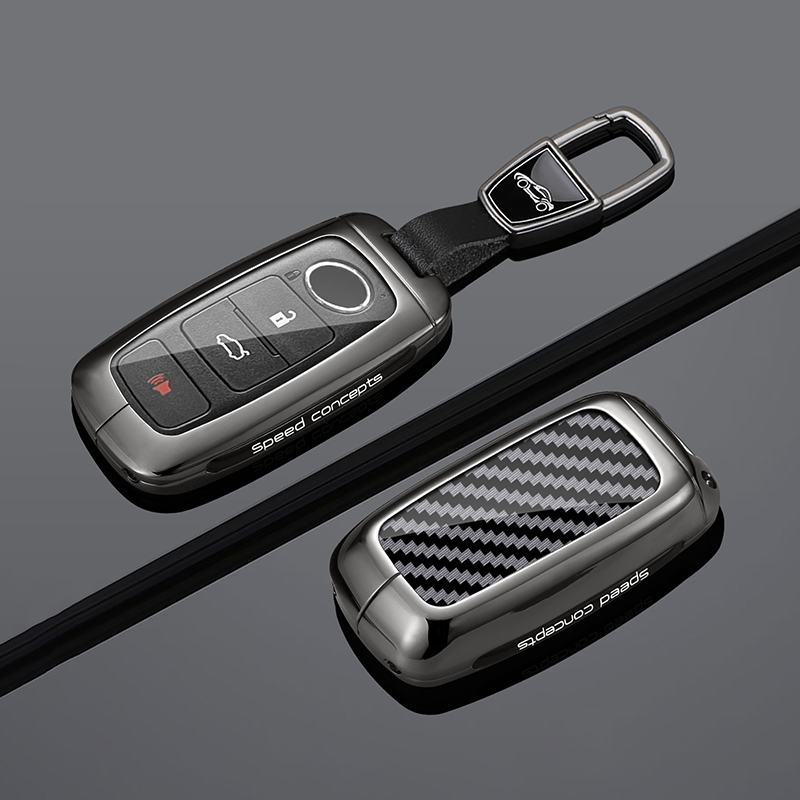 Car Accessories Malaysia - Чехол-брелок из цинкового сплава и кожи