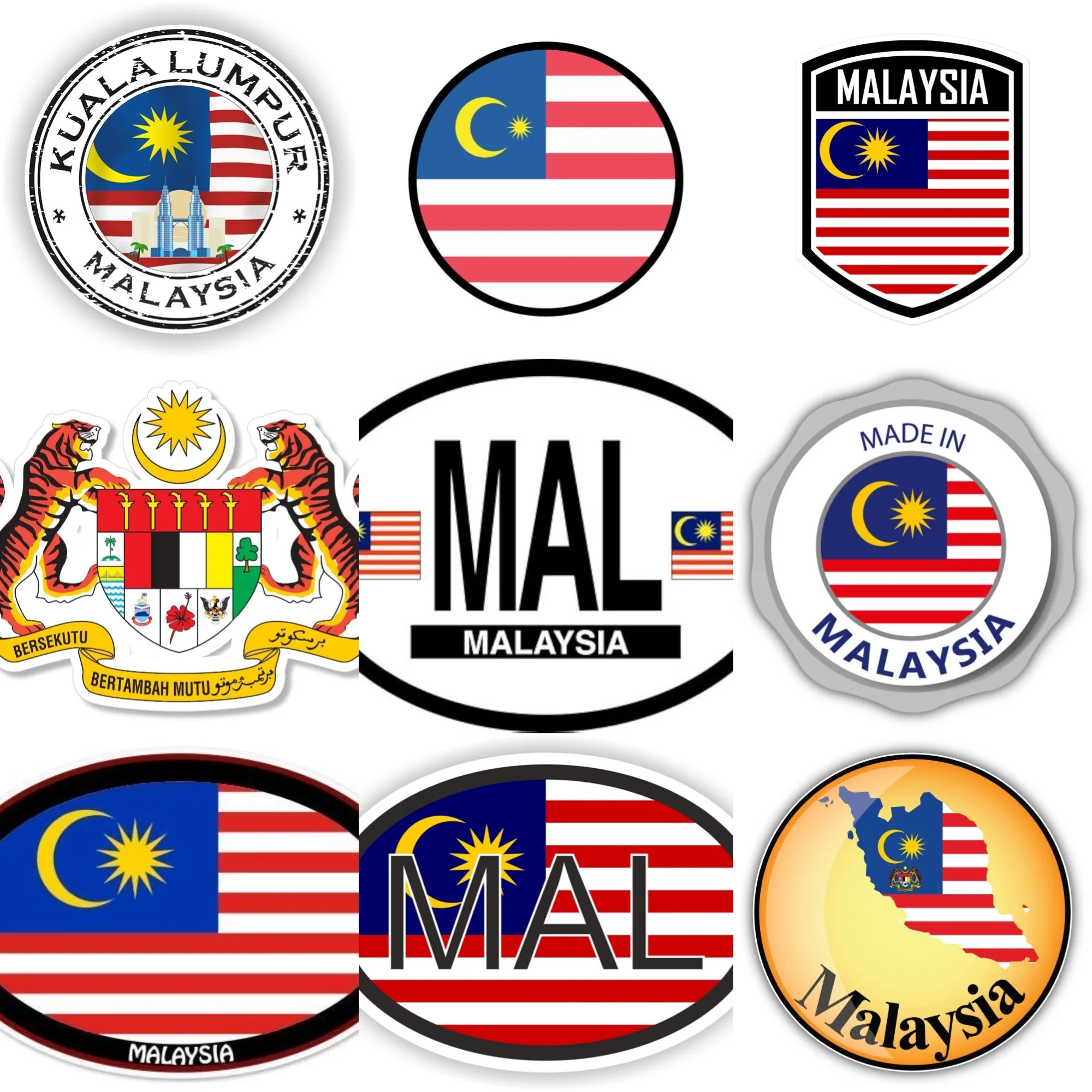 Малайзия MAL флаг эмблема креа – обзор и цена Car Accessories Malaysia