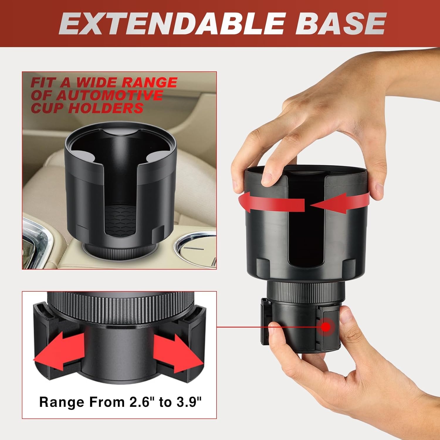 Расширитель для автомобильных  – обзор и цена Car Cup Holder Expander